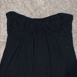 Black Strapless Mini Dress